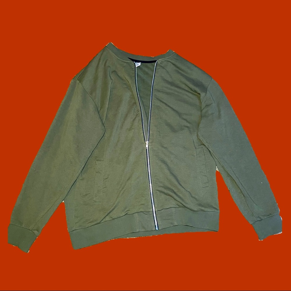 Green H&M bomber
